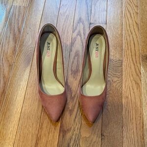 JustFab Women's Blush Pink Heels Size 8